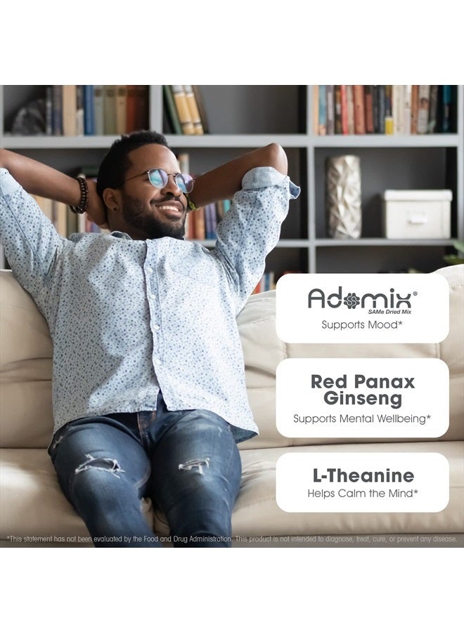 The Genius Brand جينيوس جوي، مكمل تعزيز المزاج المعزز للذكاء - دعم الصحة المعرفية، تعزيز المزاج ووظيفة الأعصاب مع تعزيز الدماغ L-ثيانين، بانكس جينسنغ وSAM-e - عضوي، غير معدّل وراثيًا، وخالي من الغلوتين - Image 3