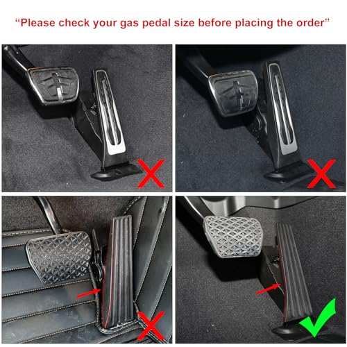 Thenice ثينيس لب ام بي دبليو 3 4 5 7 سيريز X3 X4 X5 X6 X7 دواسات قدم مضادة للانزلاق من الألمنيوم للفرامل والتسارع الأوتوماتيكي بدون حفر - أزرق - Image 3