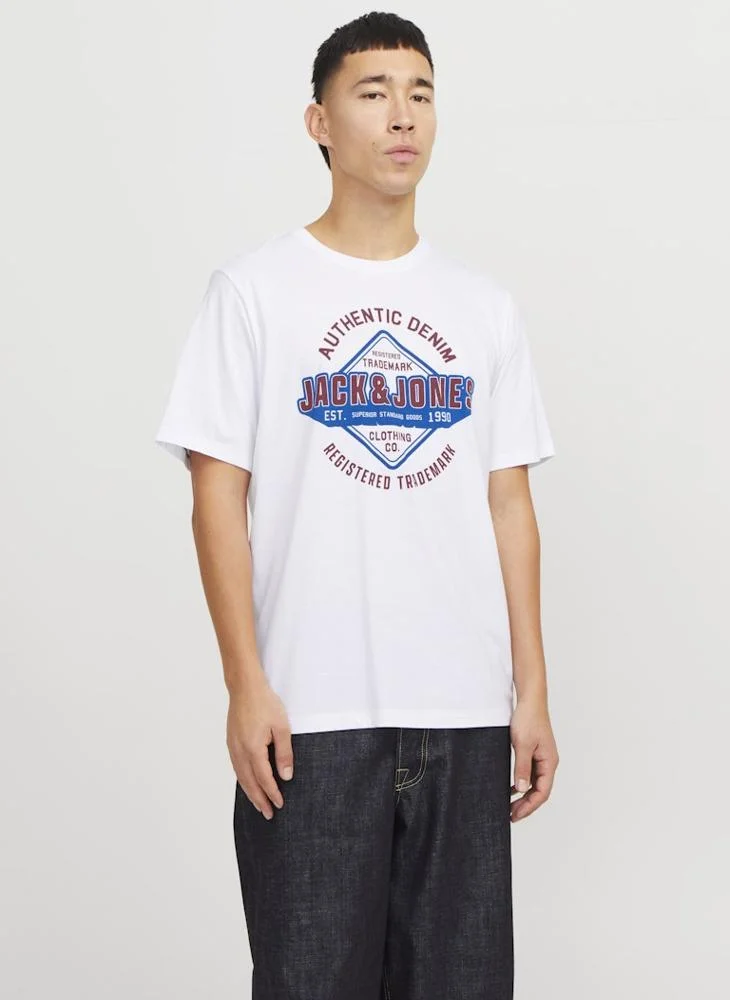 JACK & JONES Logo Crew Neck T-Shirt