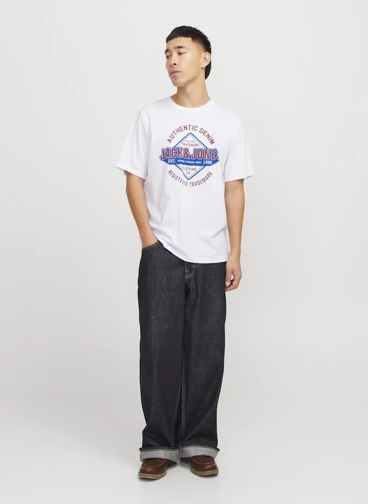 جاك اند جونز Logo Crew Neck T-Shirt