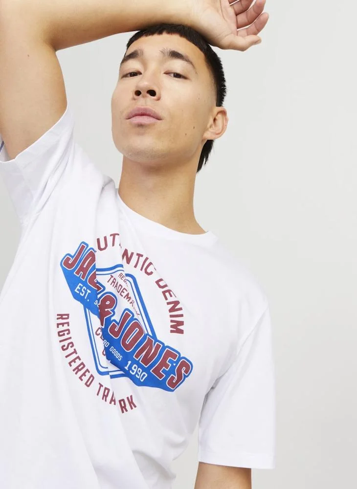 جاك اند جونز Logo Crew Neck T-Shirt