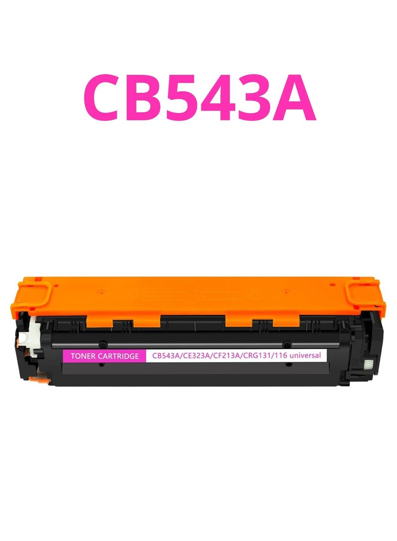 125A Magenta Compatible Toner Cartridge Replacement for HP 125A CB543A Toner Works on Color Laser Jet CM1312 MFP CP1215 CP1518ni CP1515n Series Printer (1 Pack CB543A, Magenta) - Image 1