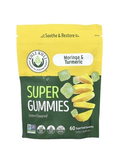Kuli Kuli Kuli Kuli, Super Gummies, Moringa & Turmeric, Lemon, 60 Superfood Gummies  - Image 1