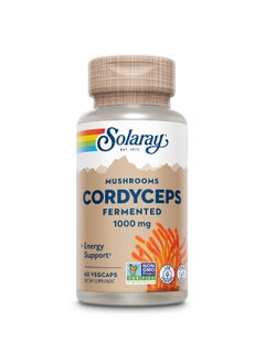 Solaray Cordyceps Mushroom Extract Energy, Immunity And Vitality Support 60 Vcaps  - Image 1