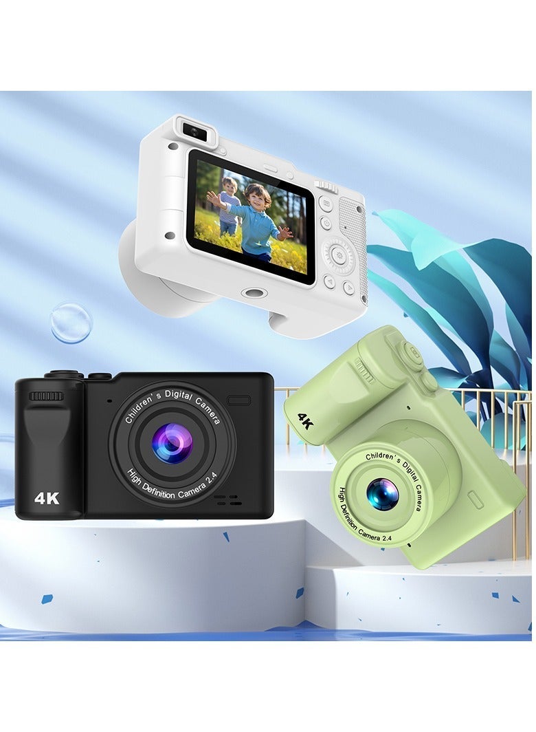 general CCD Digital Camera with Tripod, Video Camera, 12MP, 2.4-inch IPS Screen, Desktop Tripod, Portable Retro Travel Vlog Camera, Suitable for Daily Life Recording and Shooting, Perfect Birthday Party Gift - Image 3