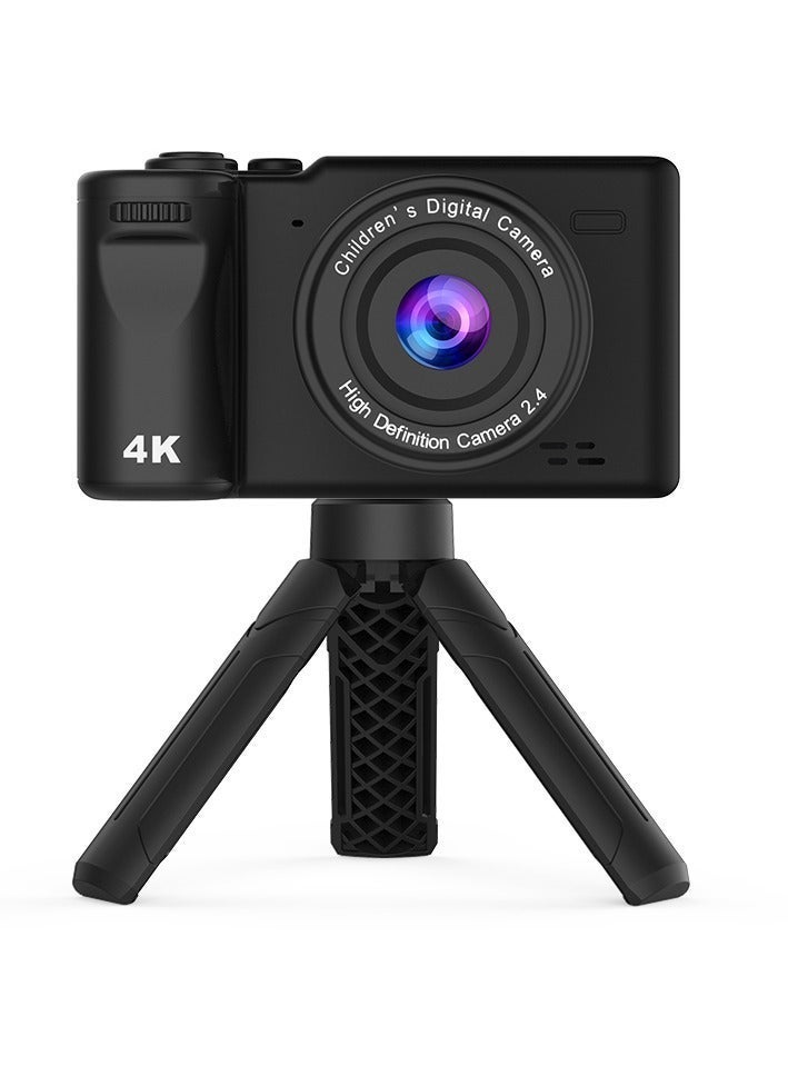 general CCD Digital Camera with Tripod, Video Camera, 12MP, 2.4-inch IPS Screen, Desktop Tripod, Portable Retro Travel Vlog Camera, Suitable for Daily Life Recording and Shooting, Perfect Birthday Party Gift - Image 1