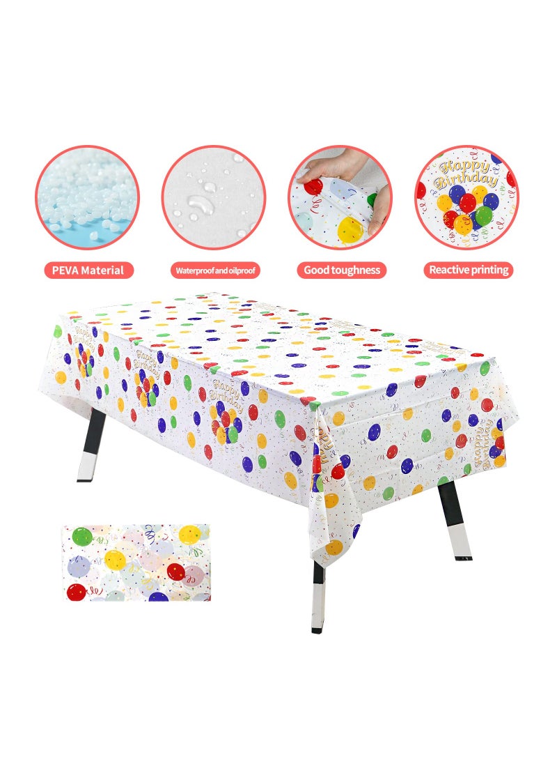 SYOSI - 162 Piece Happy Birthday Disposable Party Favors With Birthday Plates Cups Napkins Tablecloth Straws Birthday Party Supplies For Kids Birthday Party Decoration 20 Guests (Happy Birthday) - Image 1