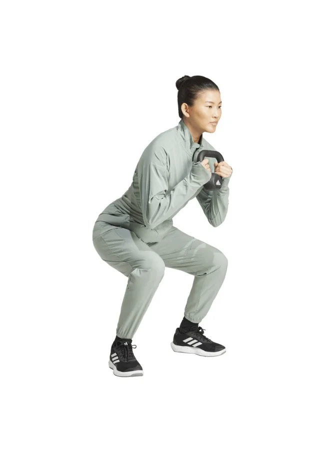 Adidas adidas D4T WVN PANT Green Training PANTS for Women - 2XS