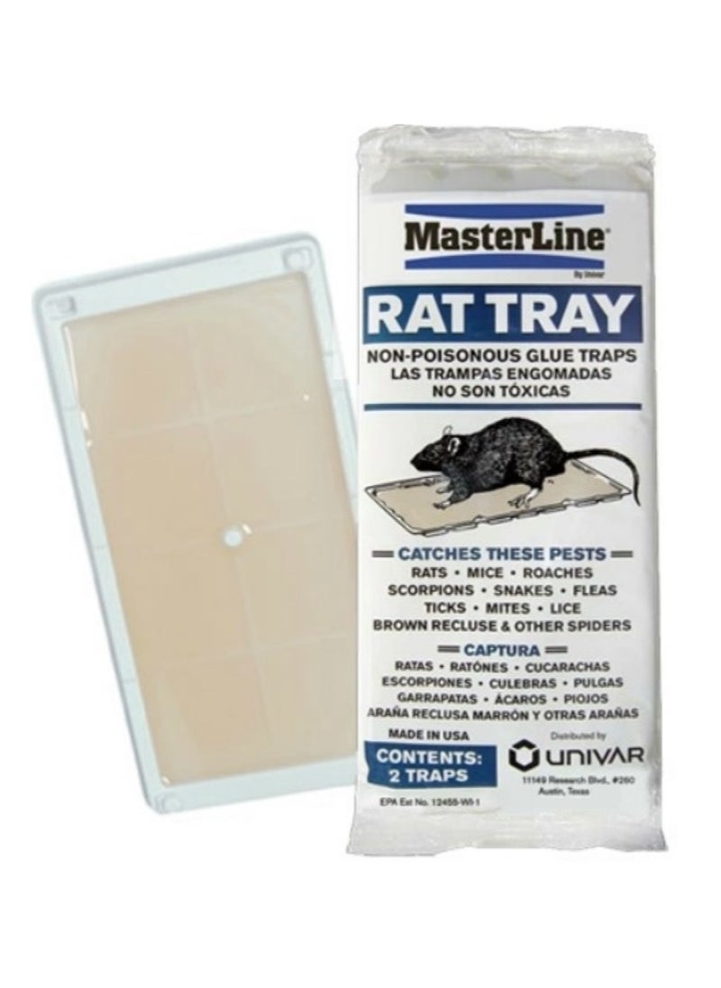 Rat Tray Glue Traps 2 Pcs Pack