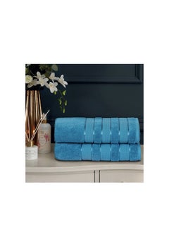 Safi Plus Luxury Hotel Quality 100% Turkish Genuine Cotton Towel Set, 2 Bath Towels 2 Hand Towels 2 Washcloths Super Soft Absorbent Towels for Bathroom &amp; Kitchen Shower - Ocean Blue - pzsku/ZC7ECF6CB6E07D5A10F9EZ/45/_/1713361474/7d94f655-0454-4bc4-a851-26f28124fd47