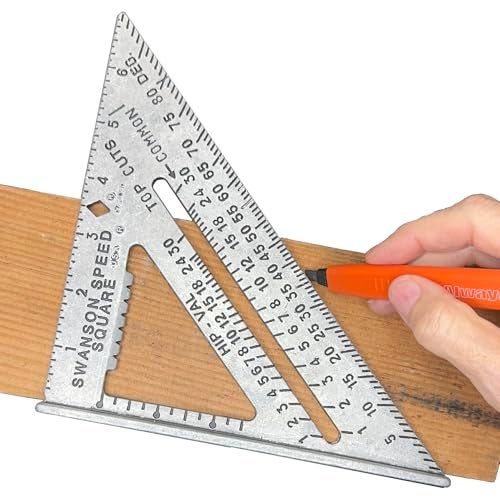 Swanson Tool Co. , Inc Swanson Tool Co S0101CP216 Value Pack includes 7-Inch Speed Square with Blue Book and 2-Pack AlwaysSharp Carpenter Pencils with Extra Black Graphite Replacement Tips - Image 3