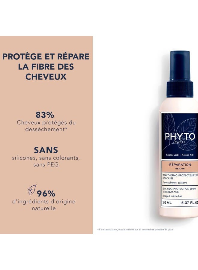 Phyto بخاخ حماية الشعر من الحرارة - إصلاح فيتوكيراتين للشعر مع حماية حتى 230°C وصيغة مضادة للتكسر - بدون سيليكون - Image 2