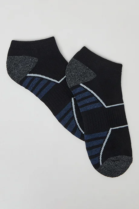 R&B 3 Pack Patterned Ankle Socks