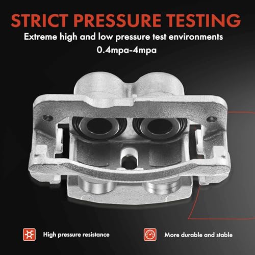A-Premium Disc Brake Caliper Assembly with Bracket Compatible with Select Buick, Chevrolet, GMC, Isuzu & Saab Models - Rainier, SSR, Trailblazer, Envoy XL XUV, Ascender, 9-7x - Front Left Driver Side - Image 5