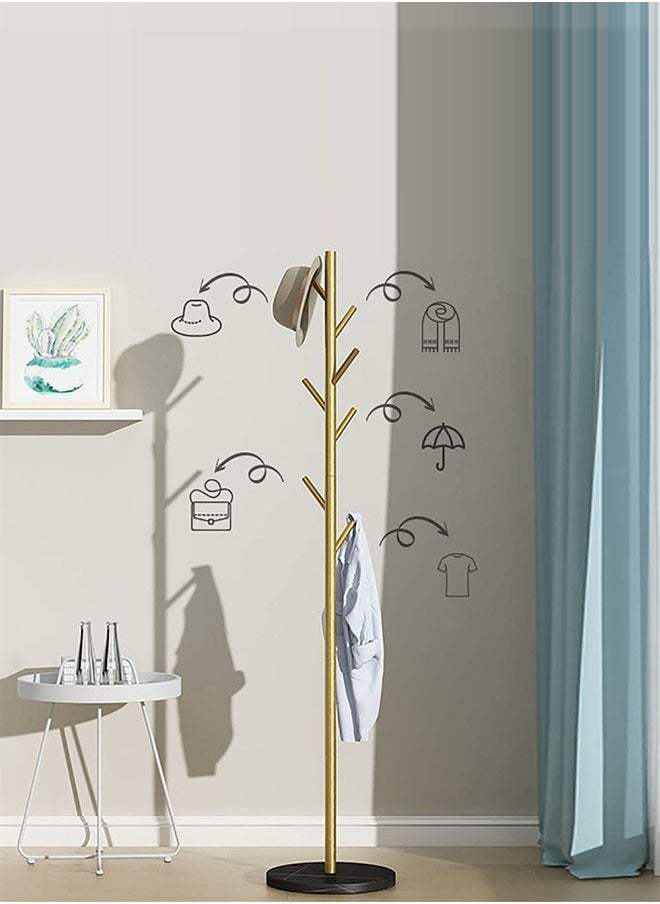 Generic Multifunction Coat Rack, Standing Metal Clothes Rack Hat Hanger, Metal Rack Hanger Hook Stand  - Image 4