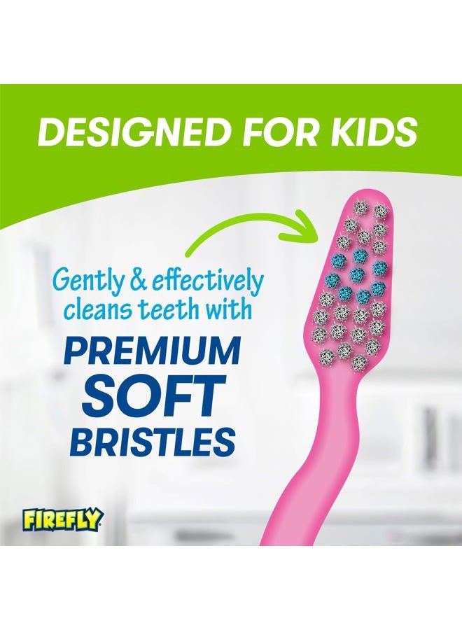 Firefly Barbie Toothbrush Value Pack, Soft Bristle Toothbrush for Kids 3+, 3 Ct - Image 3
