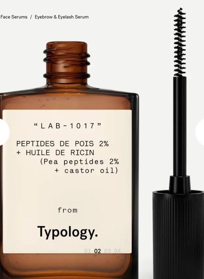 Typology Eyebrow & Eyelash Serum with 2% Pea Peptides + Castor Oil & Complimentary Sheet Masque - Image 2