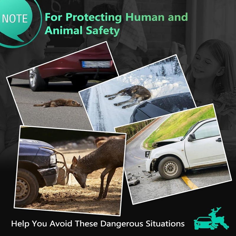 Elook Upgraded Deer Whistles for Car, Deer Horn for Car, Save Deer Whistle for Vehicles, Trunks, Motorcycle, Three-Horn, 4 Pack (Patented Product) - Image 5