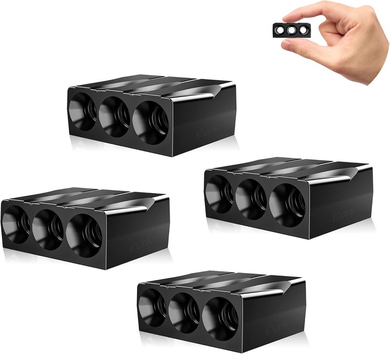 Elook Upgraded Deer Whistles for Car, Deer Horn for Car, Save Deer Whistle for Vehicles, Trunks, Motorcycle, Three-Horn, 4 Pack (Patented Product) - Image 1