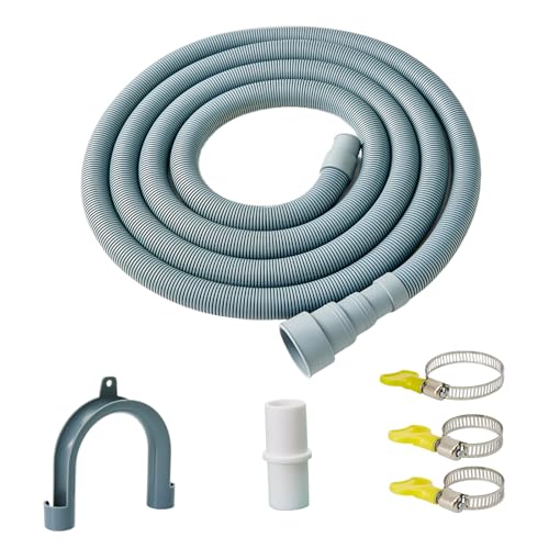 Marekineko Universal Washing Machine Drain Hose Extension Portable Washer Drain HoseDishwasher Drain Hose with Clamp 65ft - Image 1
