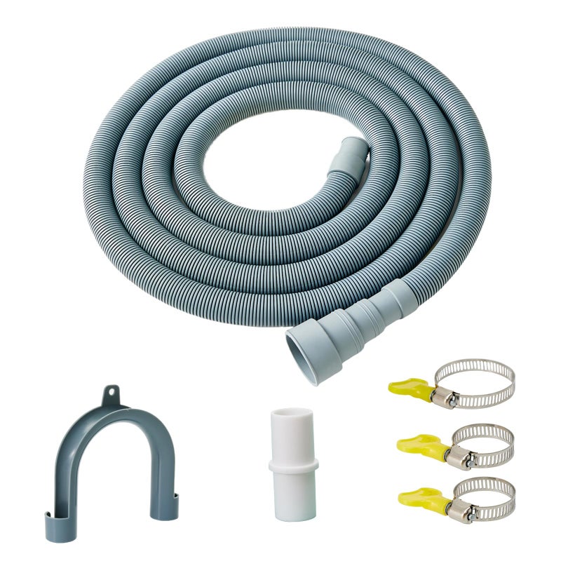 Marekineko Universal Washing Machine Drain Hose Extension Portable Washer Drain HoseDishwasher Drain Hose with Clamp 65ft - Image 2