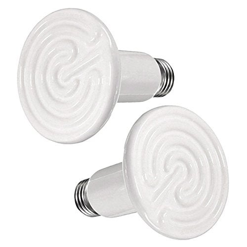 OMAYKEY 2 Pack 75W Ceramic Heat Emitter Lamp Reptile Heat Bulbs - Image 2