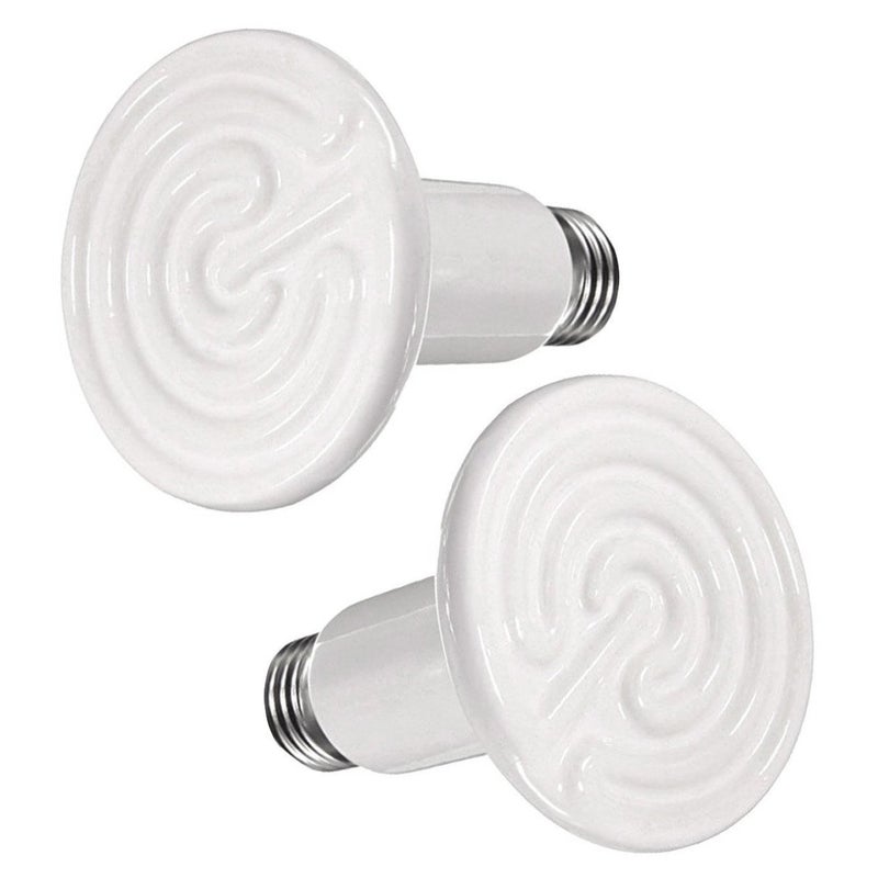 OMAYKEY 2 Pack 75W Ceramic Heat Emitter Lamp Reptile Heat Bulbs - Image 3