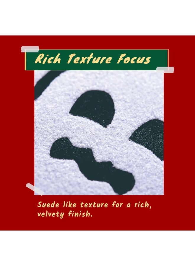 UNITRADE® Flock White Heat Transfer Vinyl Roll - 51cm x 25m / Compatible with Cricut, Silhouette, Professional Cutters / CPSIA Certified / Made in Korea - Image 5