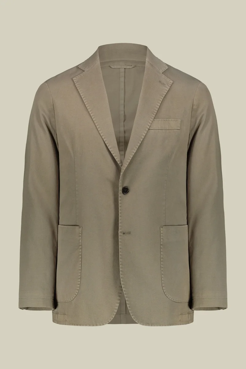 Men's unlined single-breasted blazer and - Olive Green