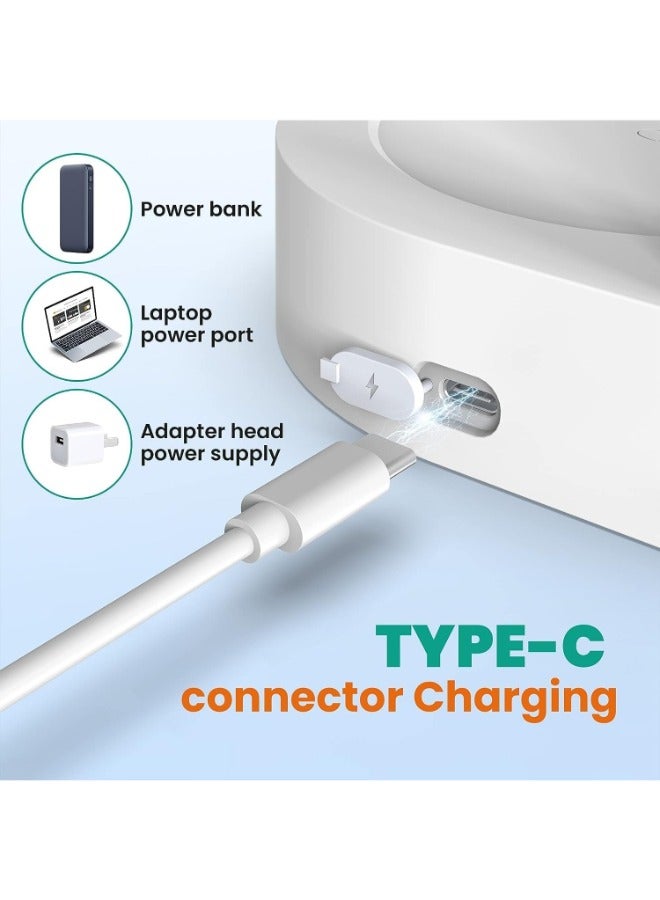 موزع مشروبات كهربائي محمول ومضخة زجاجات مياه بمنفذ USB - موزع تلقائي لزجاجات سعة 5 جالون، ومشروبات، وغيرها - مثالي للاستخدام المنزلي والمكتبي والاستخدام الخارجي - شحن عالمي، تصميم فعال وأنيق باللون الأبيض - Image 5