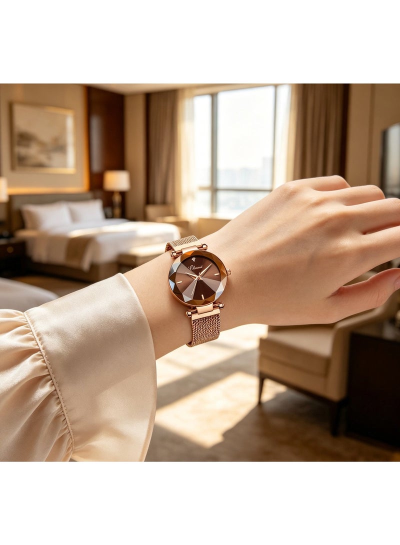 Chenxi Women's Analog Wrist Watch stainless steel band Quartz waterproof for women office business lady party dating birthday gift - Image 3