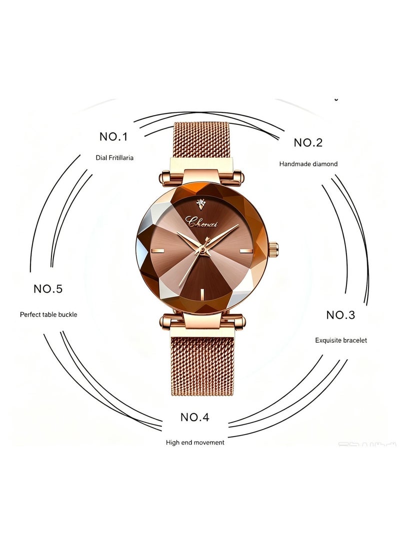 Chenxi Women's Analog Wrist Watch stainless steel band Quartz waterproof for women office business lady party dating birthday gift - Image 5
