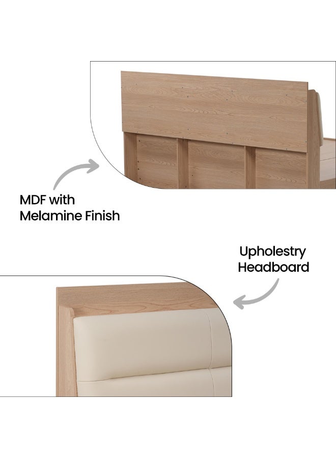 ROYALOAK Roger King Size Bed | MDF Construction | King Bed | Melamine Finish | Modern Design | Durable & Long-lasting | Bed King Size - Image 5