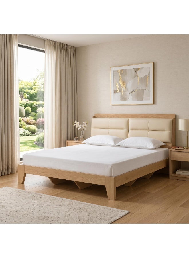 ROYALOAK Roger King Size Bed | MDF Construction | King Bed | Melamine Finish | Modern Design | Durable & Long-lasting | Bed King Size - Image 2