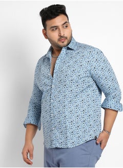 Instafab Plus Instafab Plus Micro Floral Shirt  - Image 3