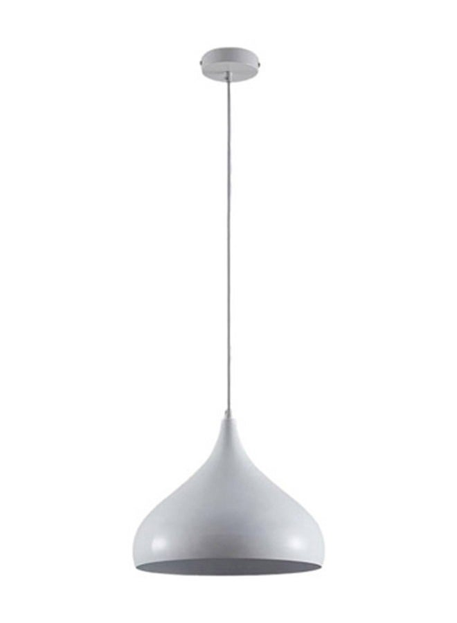 ALNAJM Lighting Modern Indoor Single Changeable Pendant Light White with 12 Watt Bulb 