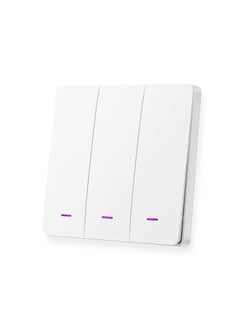 Smart Switch Tuya Wifi Light Wall Switch No Neutral Wire Required App and Voice Remote Control 3 Gang