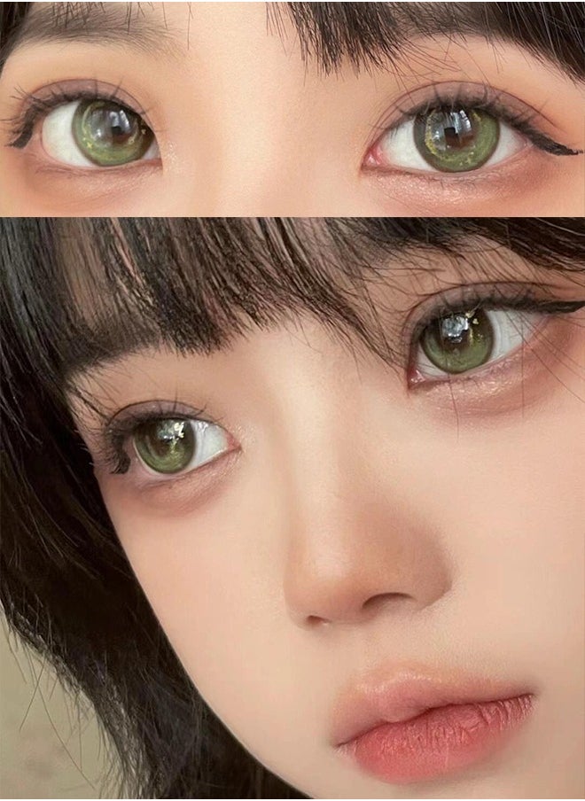 Mill Creek Mill Creek color contact lenses 14.5MM hydrogel lenses can be used for 12 months 1 pair of 2 black glasses  - Image 3