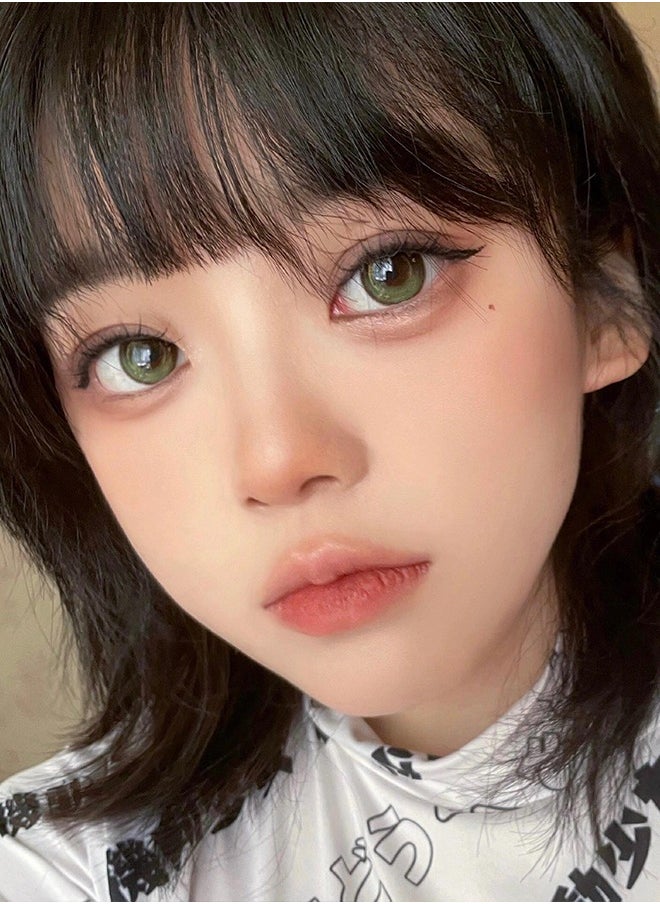 Mill Creek Mill Creek color contact lenses 14.5MM hydrogel lenses can be used for 12 months 1 pair of 2 black glasses  - Image 4