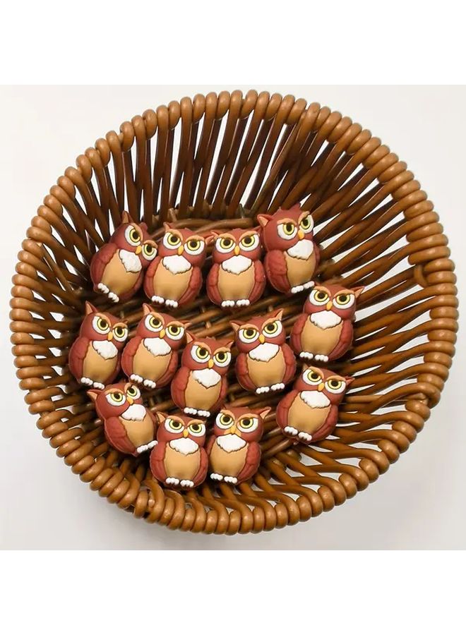 5 قطع خرز سيليكون بومة لطيفة لصنع المجوهرات DIY، سلاسل مفاتيح، أساور، وديكورات - Image 2