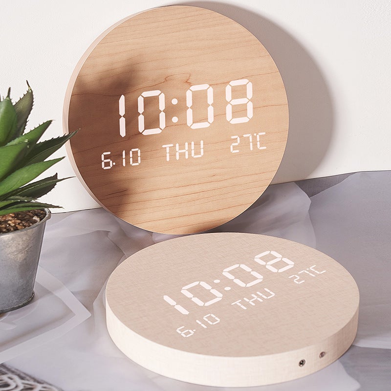 Led Wall Clock Creative Clock Living Room Home Bedroom Mute Clock Nordic Style Fashion Wall Clock S201 - Image 5