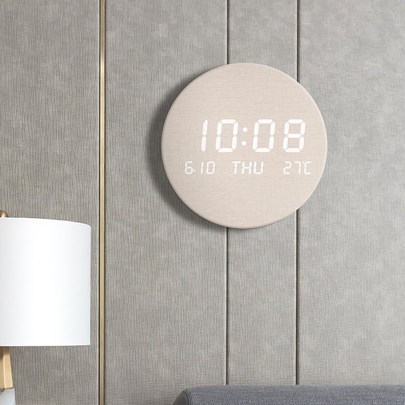Led Wall Clock Creative Clock Living Room Home Bedroom Mute Clock Nordic Style Fashion Wall Clock S201 - Image 3