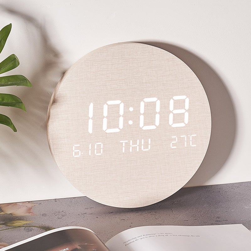 Led Wall Clock Creative Clock Living Room Home Bedroom Mute Clock Nordic Style Fashion Wall Clock S201 - Image 4