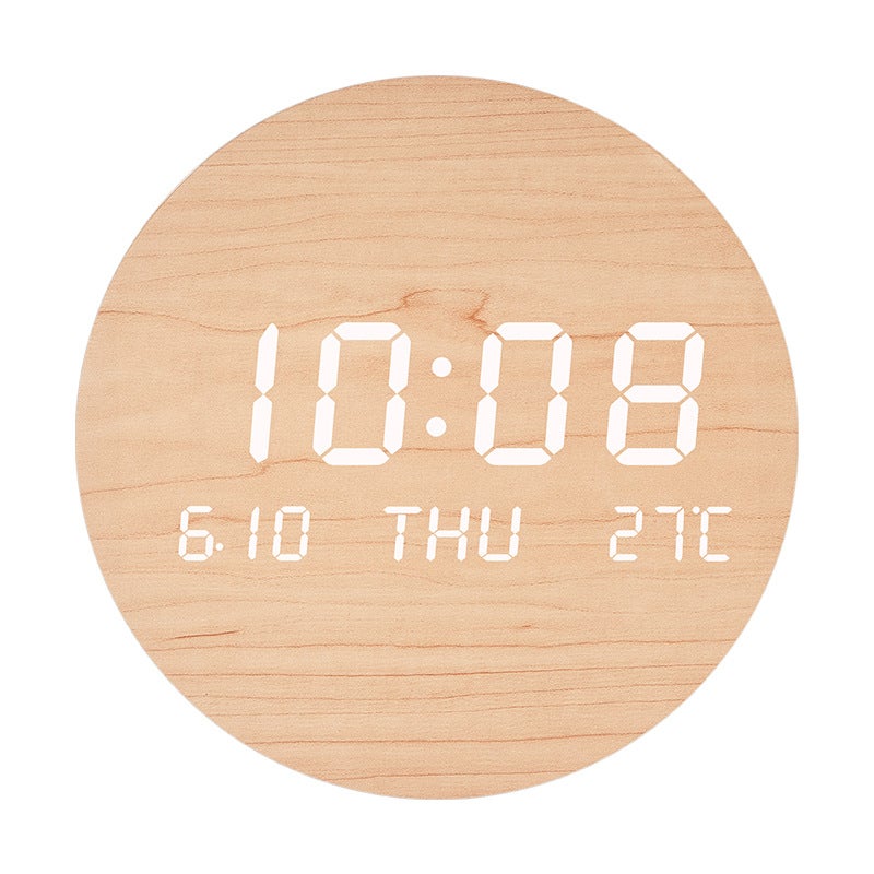 Led Wall Clock Creative Clock Living Room Home Bedroom Mute Clock Nordic Style Fashion Wall Clock S201 - Image 1