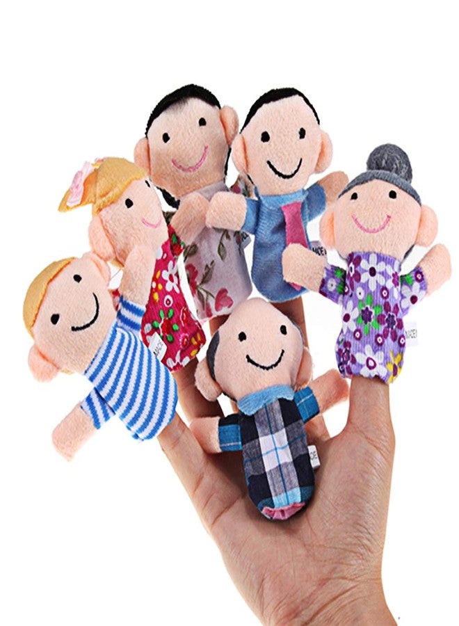 Sealive 6 PCS Family Finger Puppets for Toddlers 1-3 - Interactive Educational Animal Finger Puppets for Storytime, Playtime, and Learning - Safe, Soft Plush - Image 1