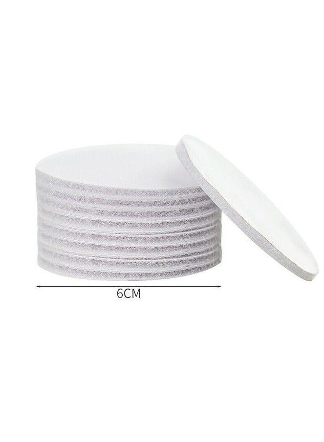 Anti Slip Tri Sticker Reusable Home Floor Rug Carpet Mat Grippers Self adhesive Washable Silicone Grip Sticker Pad 10 Pcs White - Image 2