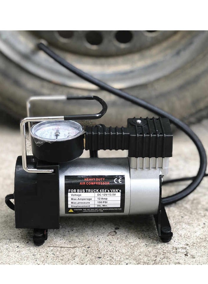 Compact DC 12V Single Cylinder Air Compressor | Portable Tire Inflator - Image 3
