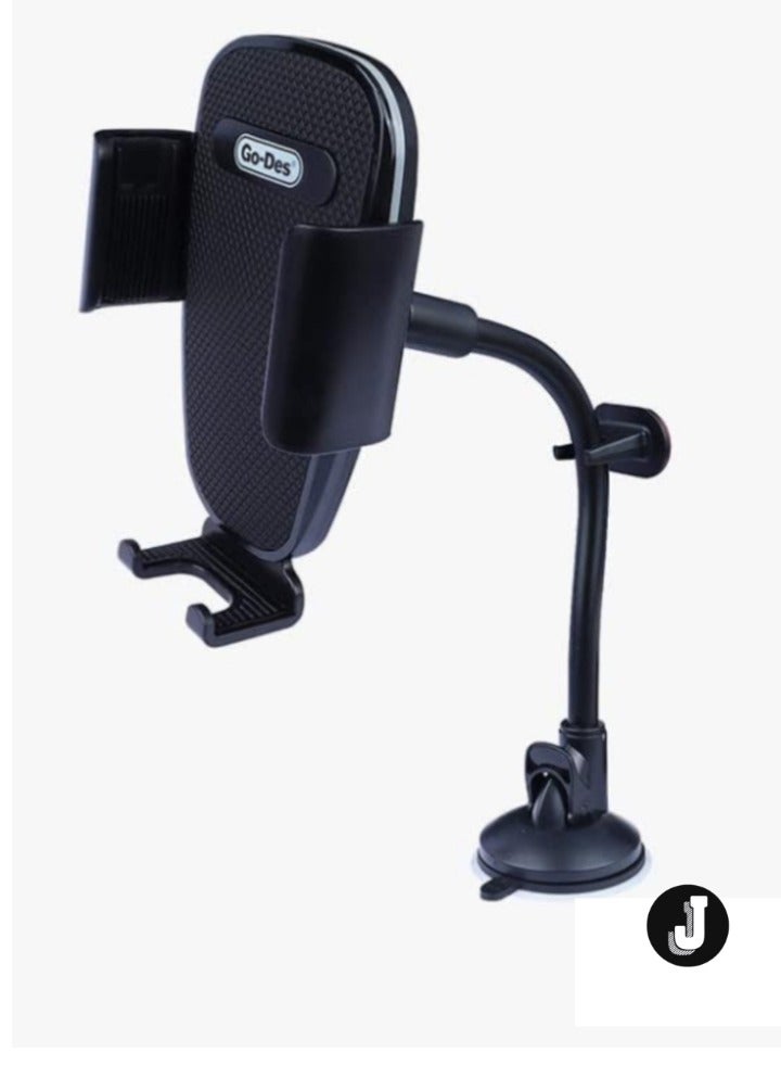 JAJEEK Windshield Phone Holder Mount – Secure & Versatile Car Mount for Hands-Free Driving - Image 1