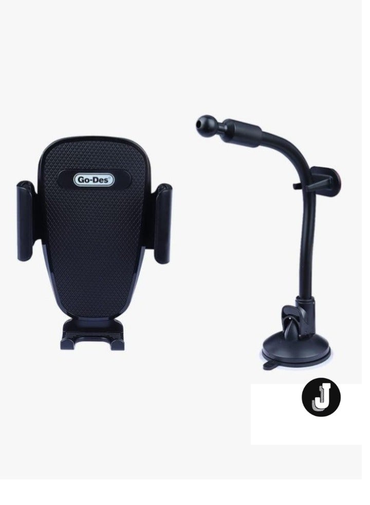 JAJEEK Windshield Phone Holder Mount – Secure & Versatile Car Mount for Hands-Free Driving - Image 2