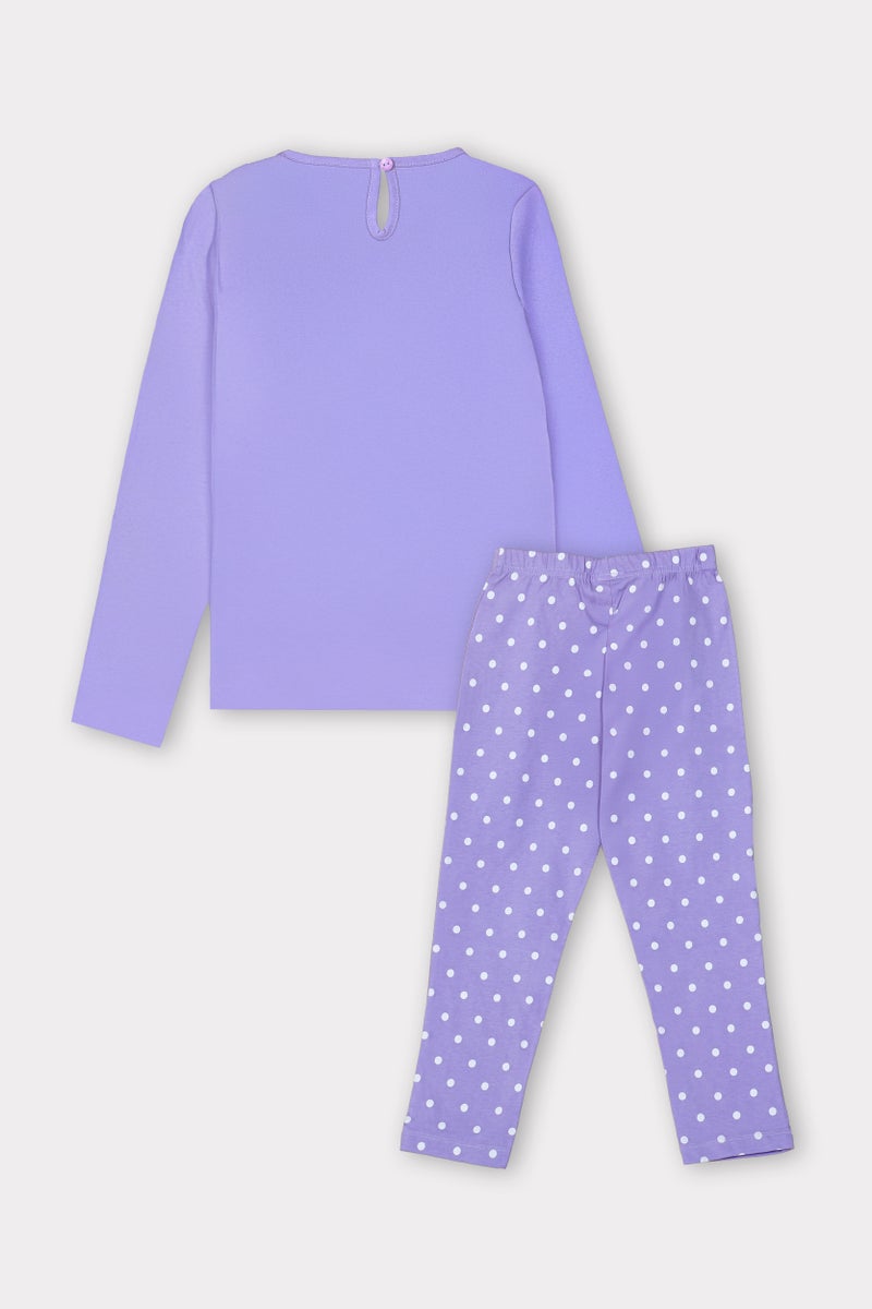 ترو كير بيجاما كاملة الأكمام للبنات بشخصيات الفول السوداني لنتناول الآيس كريم - Image 3